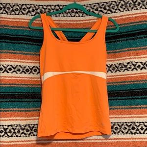 Orange Workout/Fitness Top